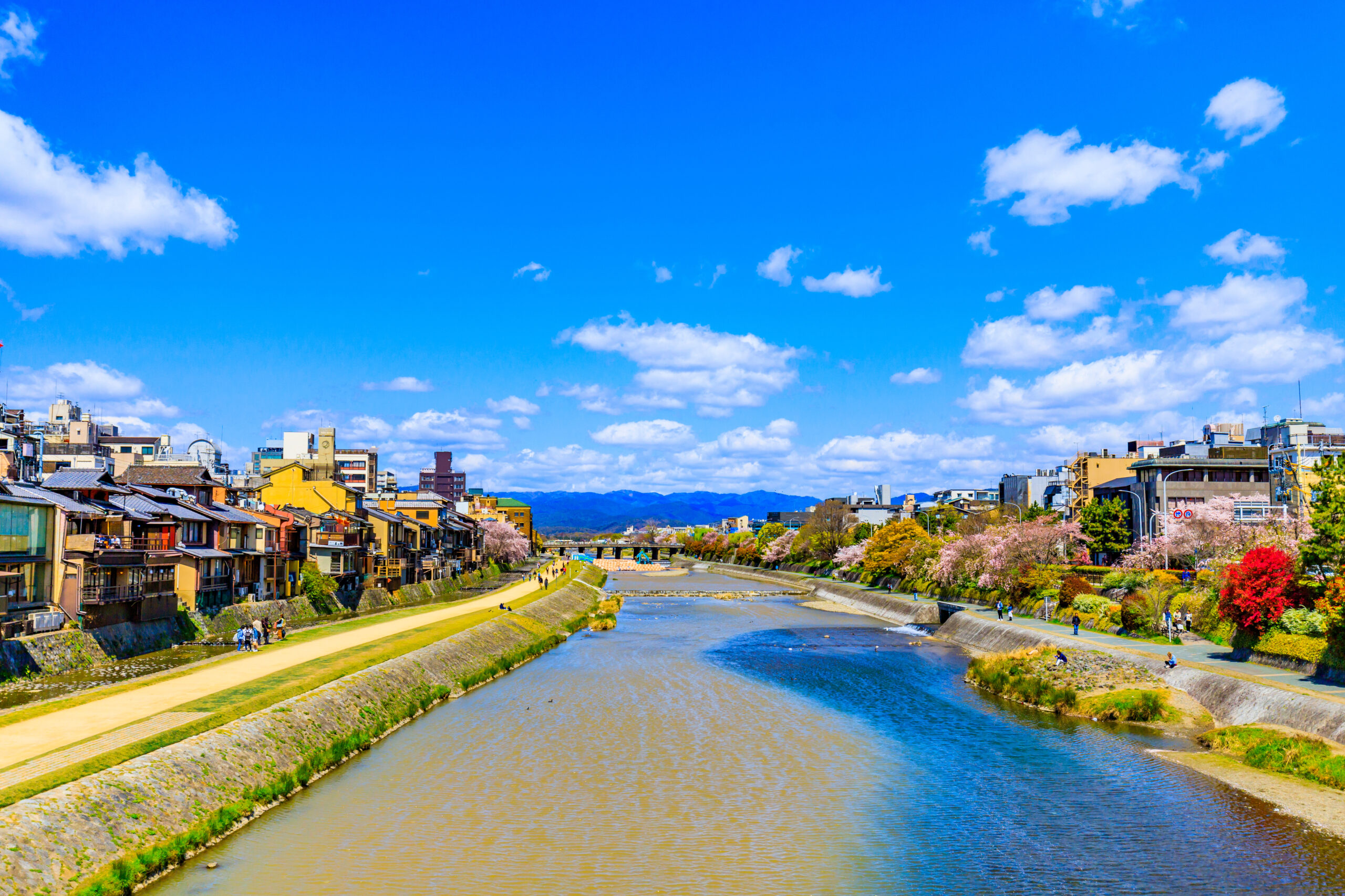 Kawaramachi in Kyoto city, Japan